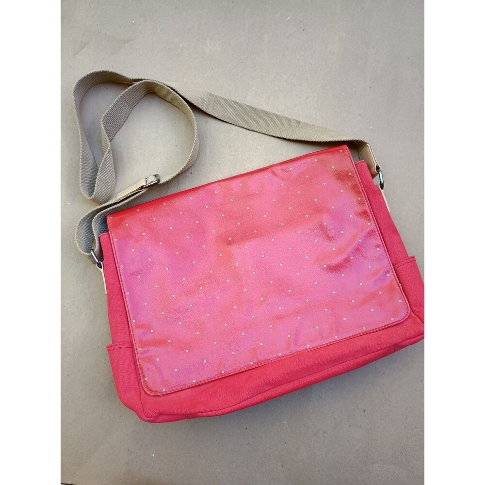 Franklin Covey Laptop Red Polka Dot Business Lap Top Bag Messenger Bag